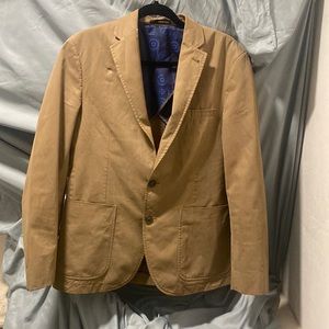 Timeless Elegance Murano Mens Brown Blazer Exquisite Craftsmanship Quality Value